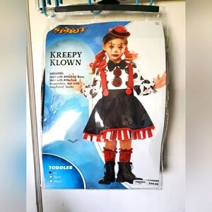 Spirit Kreepy Klown Costume for Kids - Black and Red🖤❤